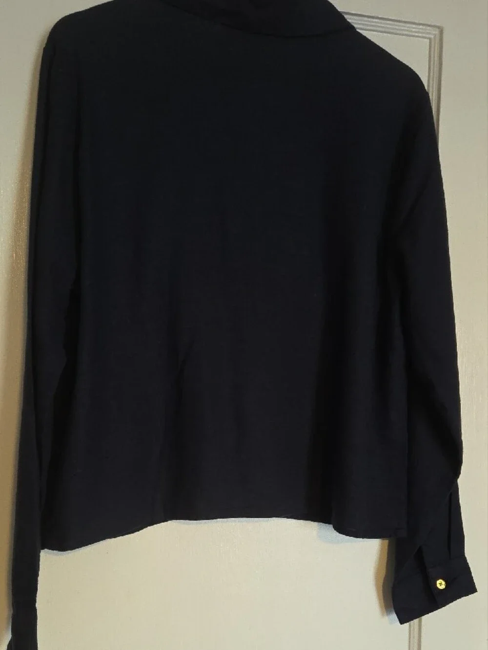 Michael Kors Navy Button-Front Shirt Linen